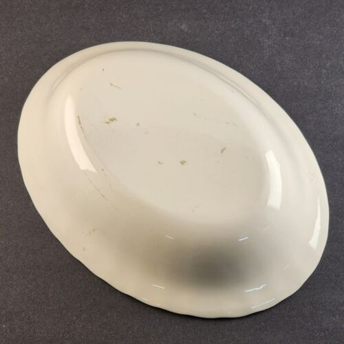 Southern Potteries Blue Ridge “Beth” Pattern Hand-Painted Oval Vegetable Bowl – 9" Vintage Appalachian Art Pottery – Floral Serving Dish