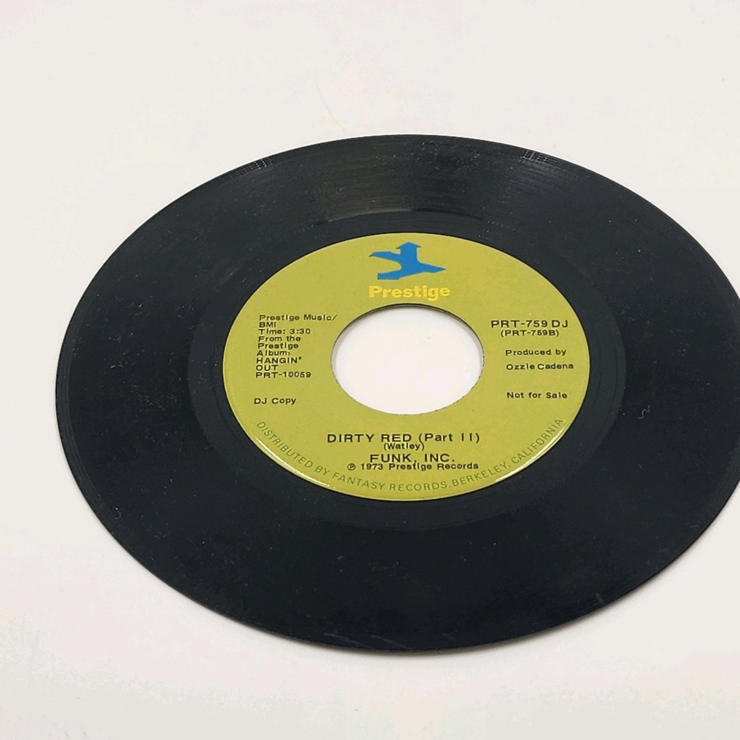 Funk Inc Prestige Records DIRTY RED Part I & II 7" Vinyl 45 RPM Promo PRT-759 DJ