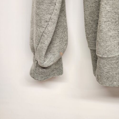 Fruit Of The Loom Gray Crewneck Sweatshirt Men's Large Plain Fleece Ragland