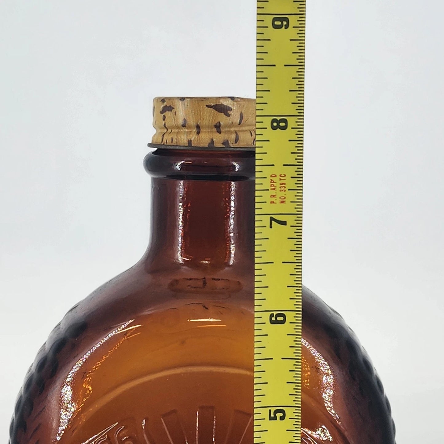 Log Cabin Bicentennial Syrup Bottle 1976 Liberty Bell