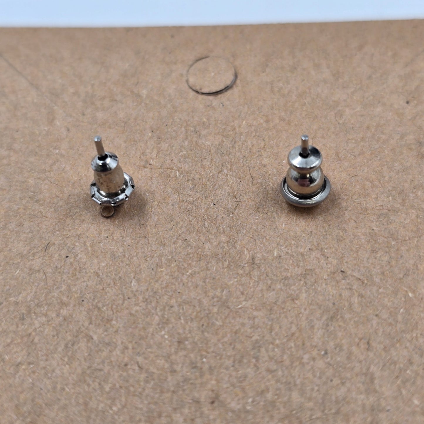 Round Enamel Gold Black Marbled Swirl Resin Silver Tone Earrings