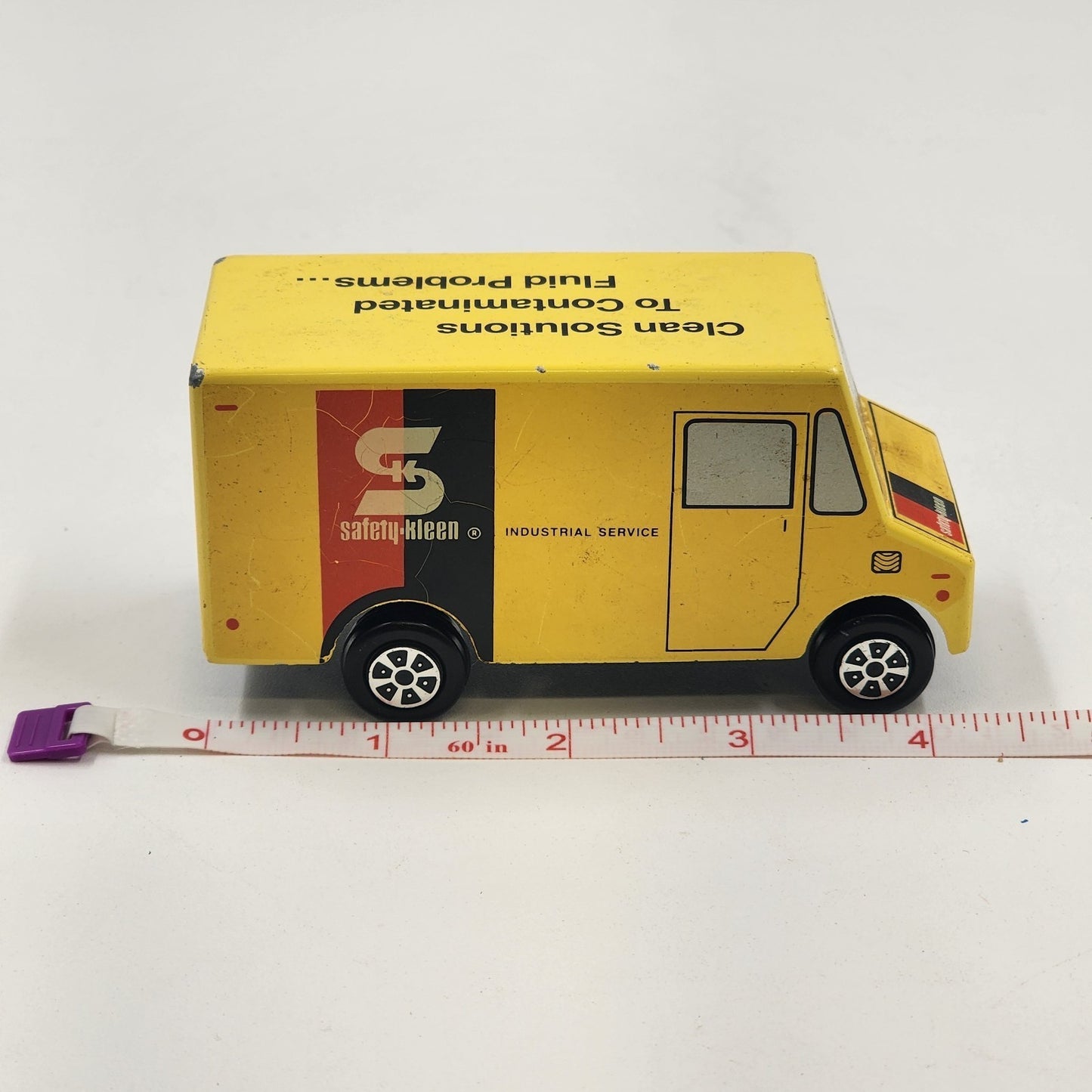 Ralstoy 22 SAFETY-KLEEN Yellow Diecast Metal Box Toy Car Delivery Van Truck USA