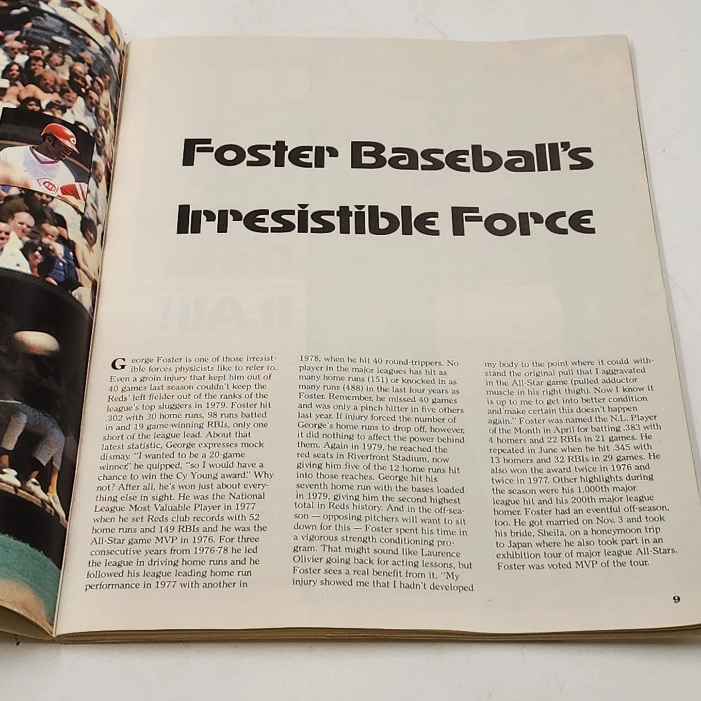 1980 Cincinnati Reds Yearbook Program Official MLB Baseball Magazine