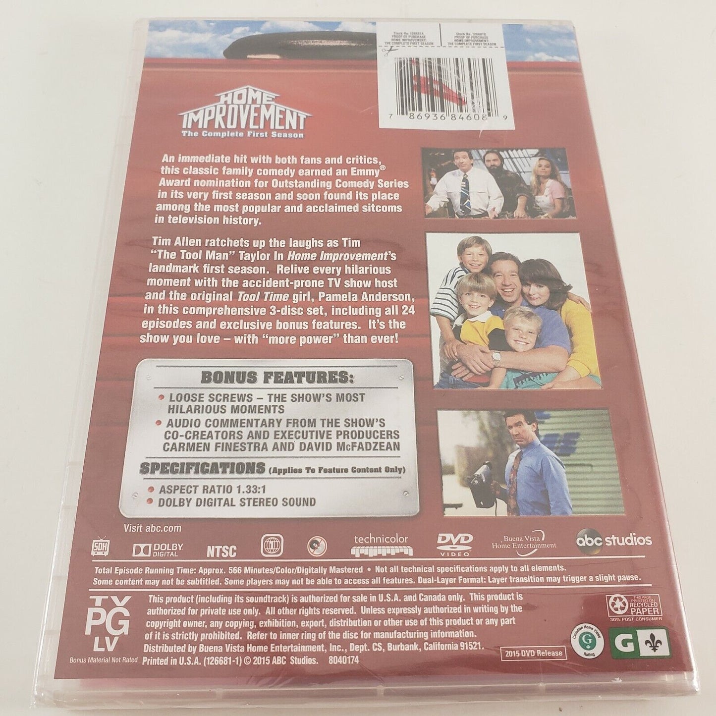 Home Improvement Season 1 DVD 2015 ABC Studios Sealed