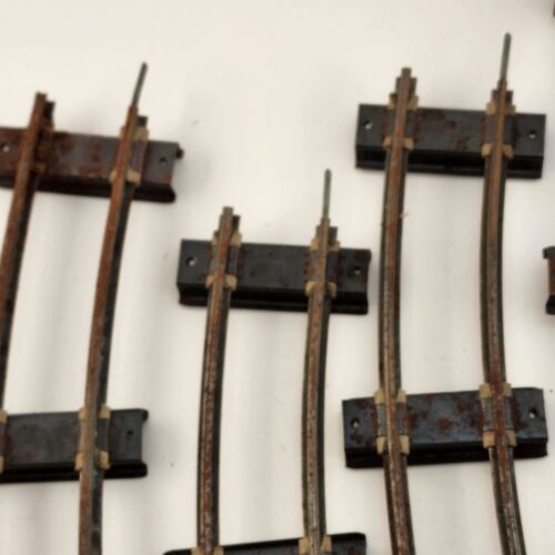 7 Pc American Flyer Original Gilbert S Gauge 702 Curved Track 2 Rail Some Rust