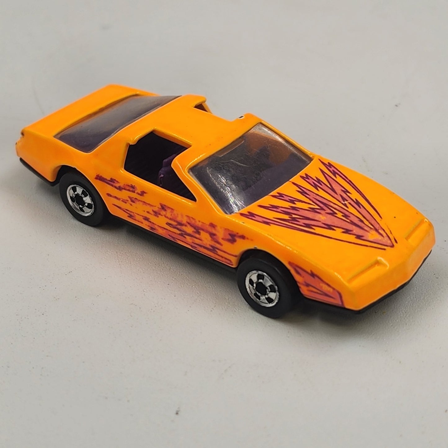 Hot Wheels No 167 Pontaic ‘80s Firebird Orange BW w Lightning Bolts Diecast 1992