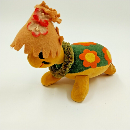 Dakin Dream Pets HONOLULU HARRY the Turtle 7" Long Mid Century 1960's Vintage