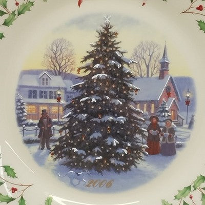 Lenox 2006 Annual Collector Christmas Plate 16th Series Numbered Christmas Tree