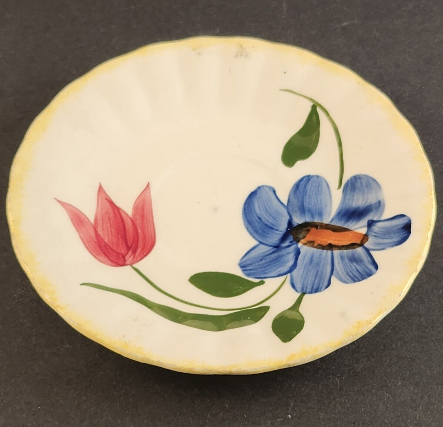 Southern Potteries Blue Ridge Sun Bouquet Bread and Butter Plate Vintage 6"