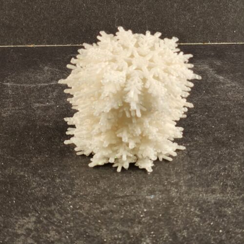 24 Piece White 3" Snowflake Winter Decorations Plastic Glitter Reversible