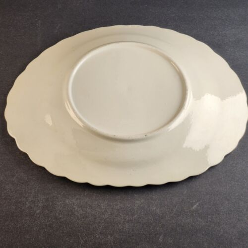 Blue Ridge Southern Pottery Oval Platter 12" Poinsettia Vintage