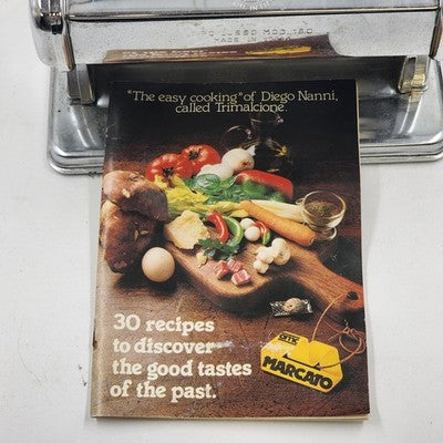 Marcato Atlas Model 150 Tipo Lusso Pasta Maker Italy Deluxe NOS Vintage 1970's