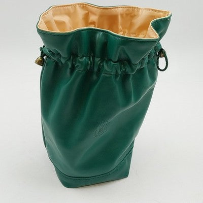 Princess Marcella Borghese Beige & Green Makeup Cosmetic & Craft Drawstring Bag