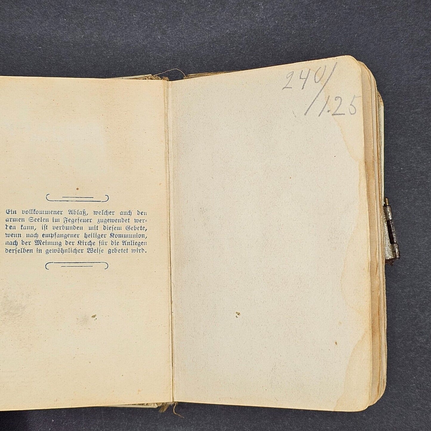 2 Antique 1899 Miniature Prayer Books Holy German Leather Catholic Christian