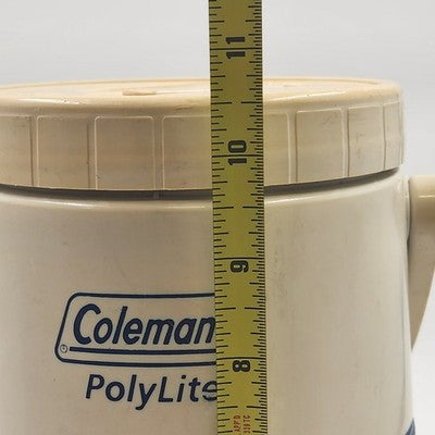 Coleman Polylite Blue 5590 Half Gallon Water Jug Cooler Thermos 10.5"x5"