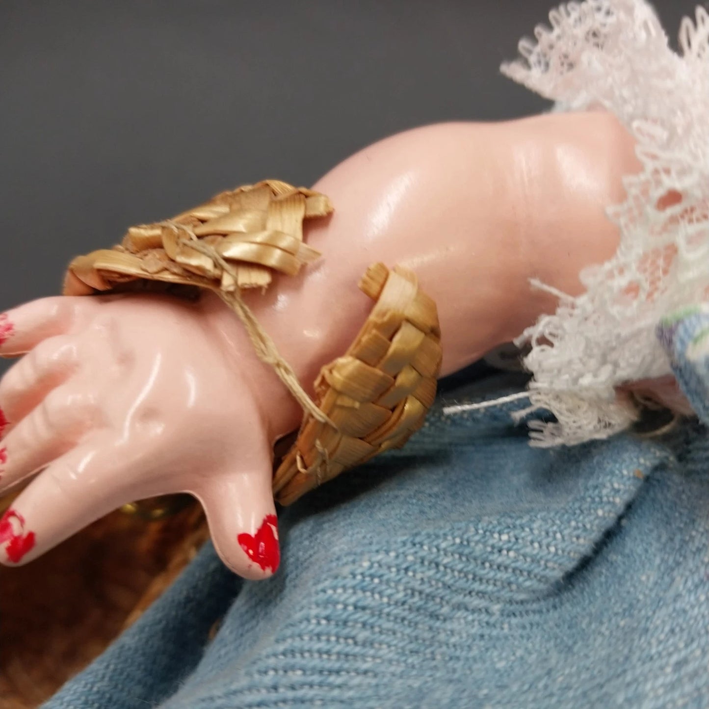 Littlest Angel Doll Arranbee R&B 10.5” Hard Plastic Bent Knee Head Turn Walker