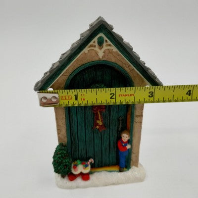 Pipka Memories of Christmas Figurine – Knock Knock Santa Door #13702, Limited Edition 1999 Holiday Collectible
