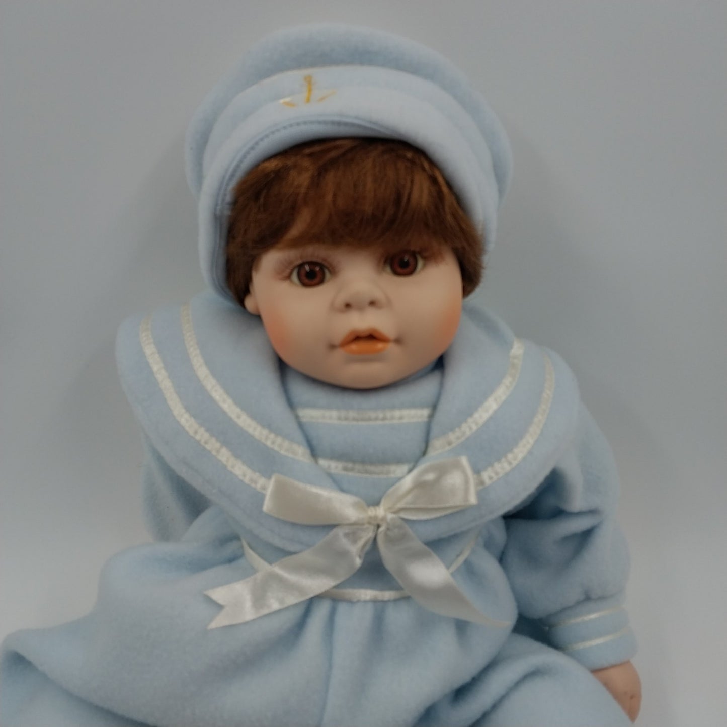 Emerald Vinyl Originals Rich by Nina Doll Brown Hair Blue Sailor Suit Exclusive