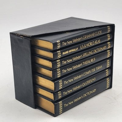 Websters Library of Practical Information Book Set In Case 7 Small Books 1990