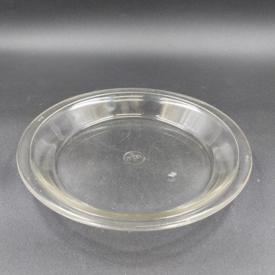 Pyrex 9" Antique Pie Plate Model 209 Clear Glass Round Original Makers Mark USA
