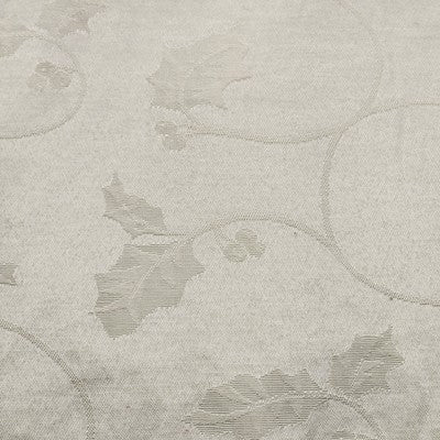 Set of 11 White Damask Placemats 18"x13" Holly Poinsettia Christmas Design