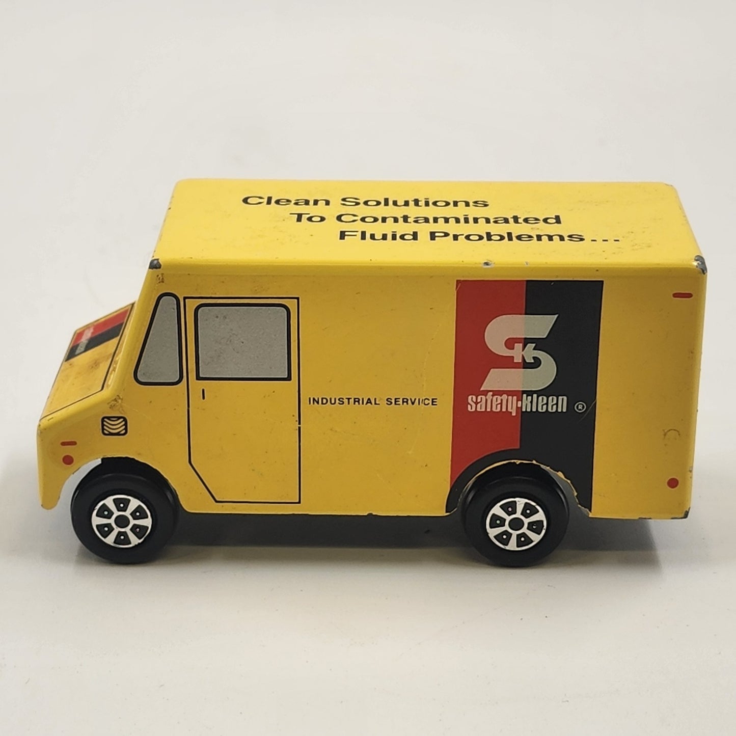 Ralstoy 22 SAFETY-KLEEN Yellow Diecast Metal Box Toy Car Delivery Van Truck USA