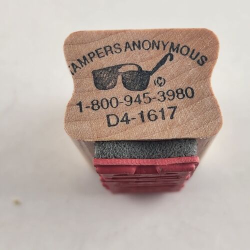 Lot of 4 Inspirational Words and Sayings Wood Mounted Rubber Stamps Vintage