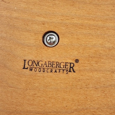 Longaberger Horizon Of Hope Basket w Lid Classic Stain 1999 American Cancer Soc