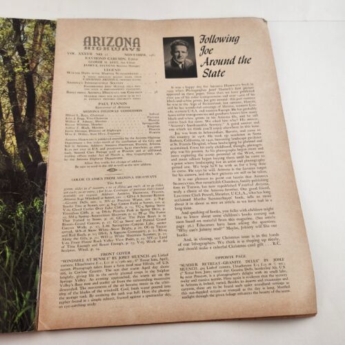 Arizona Highways Magazine November 1961 Arizona's Inexhaustible Scenery
