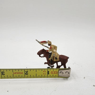 Set of 4 SAE Riding A Horse Lead Toys Troops Soldiers Figures Painted 1.75"x1"