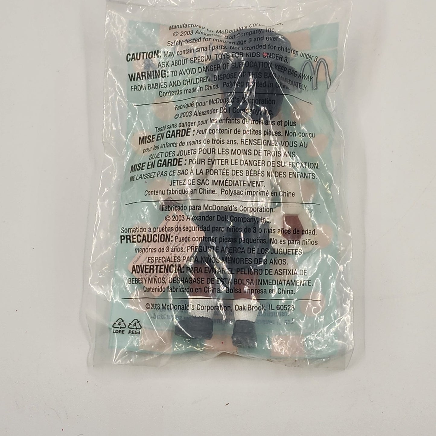 McDonald's 3 Pieces Madame Alexander Happy Meal Toy Dolls No 3 4 10 Sealed 2003