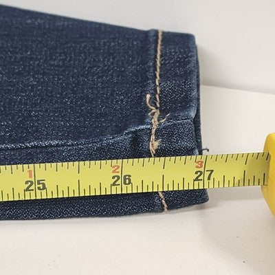 W62 Signature Fit Skinny Boot Cut Blue Denim Jeans Pants Dark Wash Size 14S NWT