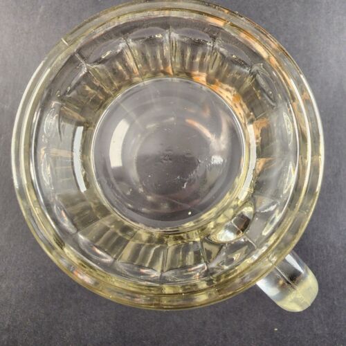 A&W Root Beer Heavy Glass Mug Vintage 5¾" Classic Logo 14 oz Dimpled Ribbed