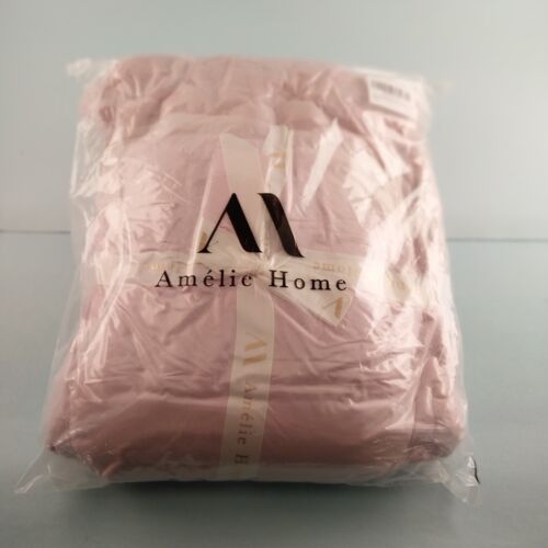 Amelie Home Velvet Throw Blanket with Knot Fringe Rose Pink 50" x 60"