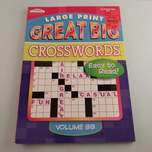 3 Large Print Crosswords PennyPress No 63 Arcturus Big Book Kappa Special Vol 9