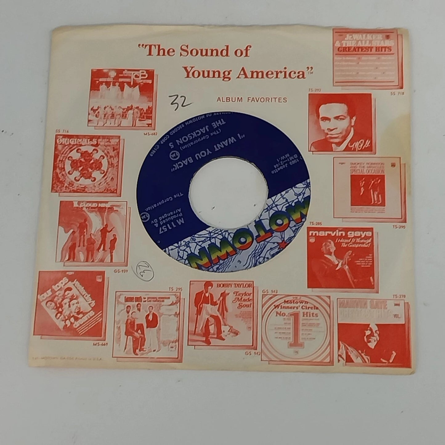 Jackson 5 I Want You Back 45 RPM Vinyl Motown M 1157 1969