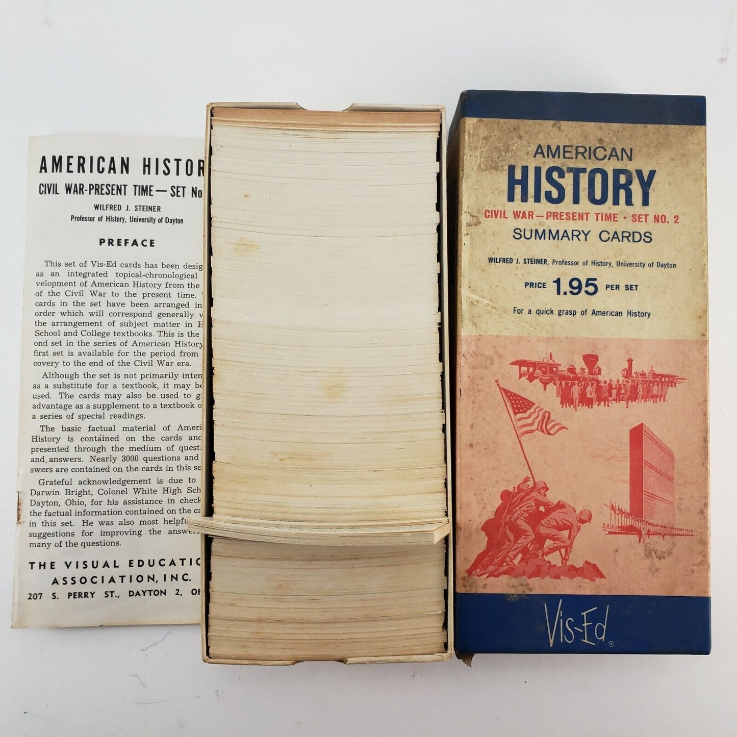 American History Civil War to Present Time Set #2 Summary Card Set Vis-Ed 1962