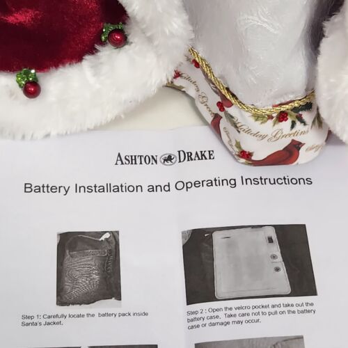 24" Santa Claus Winter Blessing Ashton Drake Musical Christmas COA Vander Logt