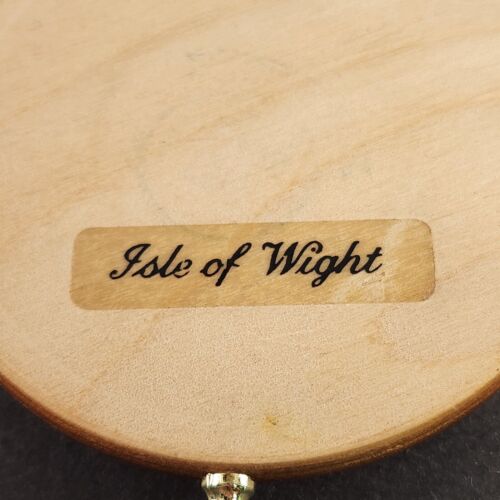 Mother's Day Poem Isle of Wight Ships Wheel Vintage Souvenir Wood Wall Mount 5"