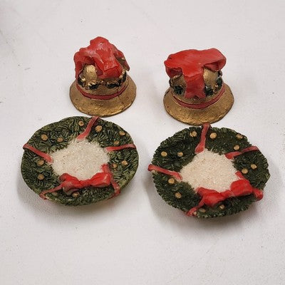 Popular Imports TS291 8pc Mini Tea Set Family Bears Christmas Polystone Resin