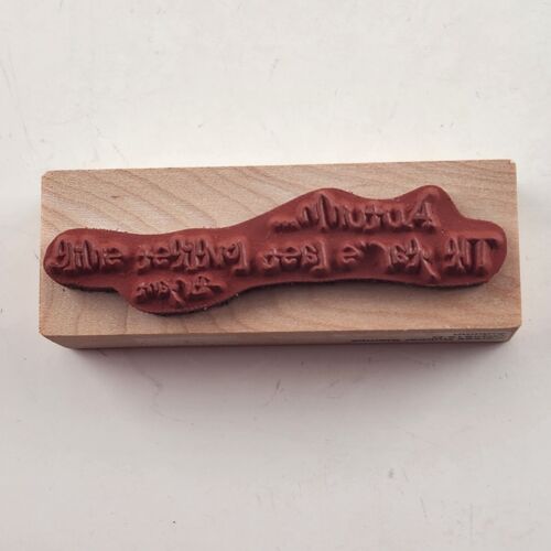 Lot of 4 Verses and Blank Music Sheet Rubber Stamps Vintage Wood Mounted