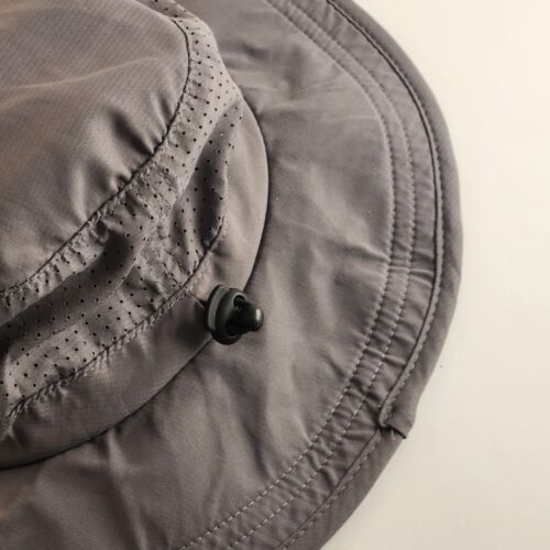 Mission Grey Safari Bucket Hat With Drawstring Tightening Closure Vintage