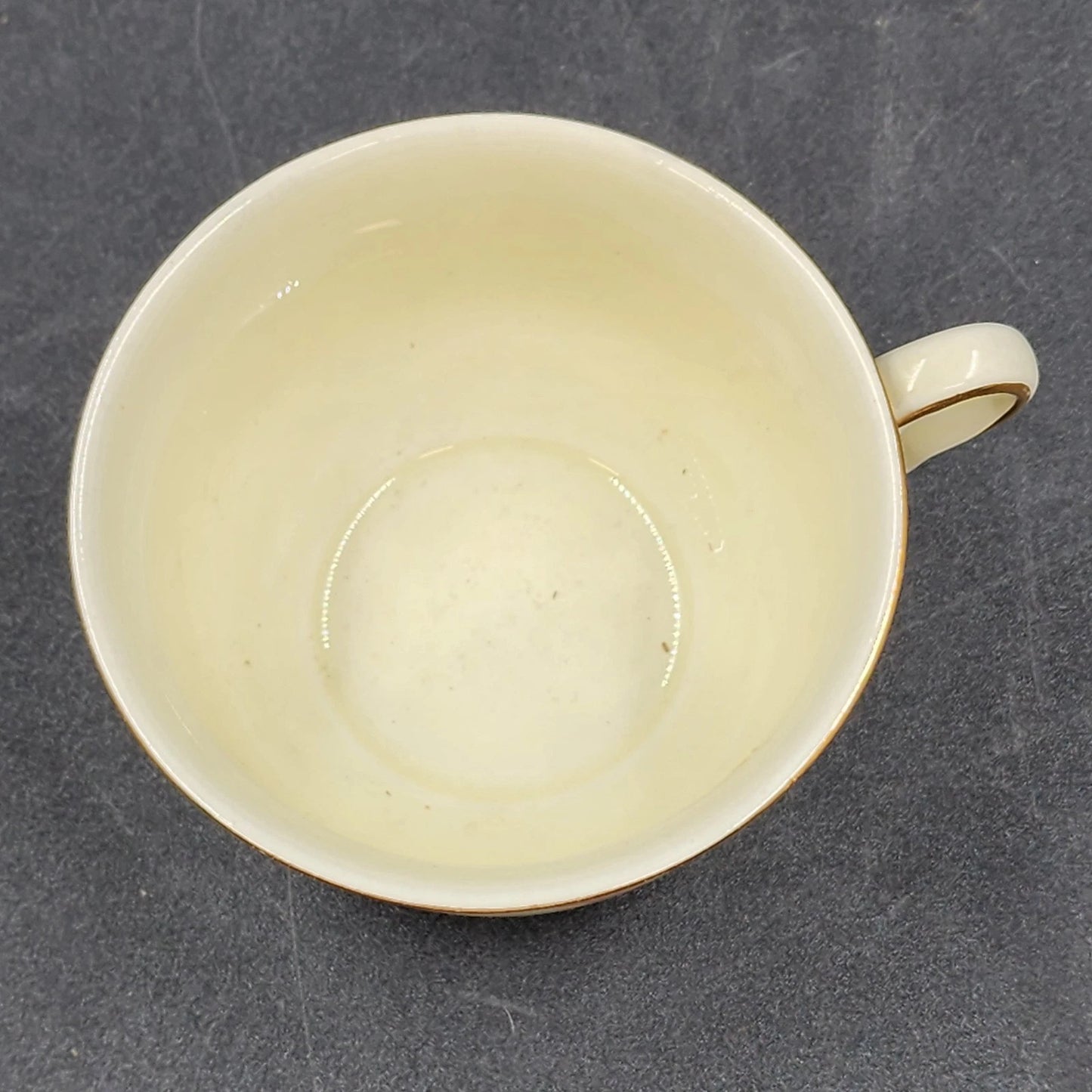 Autumn Leaf Cup & Saucer Set Ruffled D Flat Hall's Superior & Jewel Tea MCM Vtg