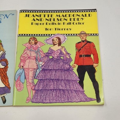 2 Paper Doll Books Little Women & Jeanette MacDonald Nelson Eddy by Tom Tierney