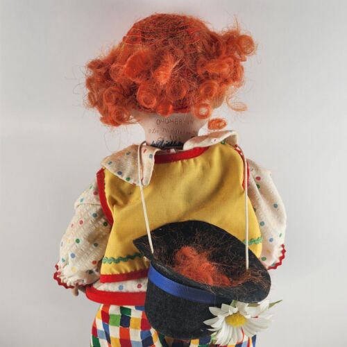 Lee Middleton Original Clown Doll 1991 Numbered 73/1000 Hard Vinyl Body 14" Vtg