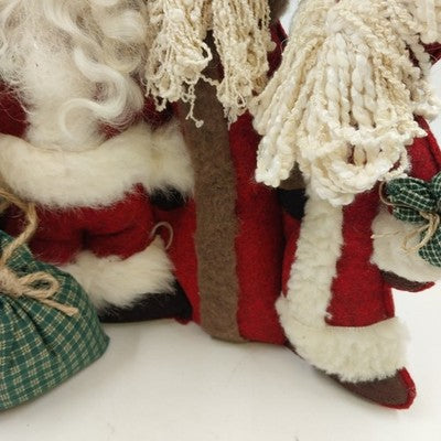 4 Santa Claus Talented Friends United We Stand Table Topper Felt Completed Kit