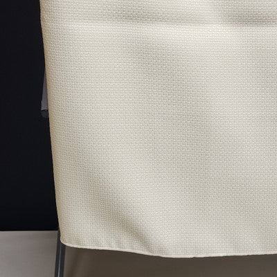 Soft Off White Tablecloth with Waffle Woven Weave Pattern 51" x 71" Rectangle