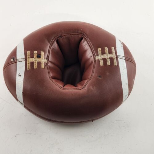 Armchair Quarterback Football Shaped Drink Beverage Holder Weighted Vintage 8"