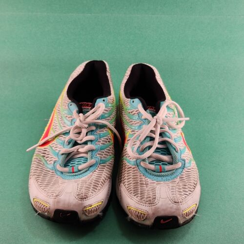 Nike Air Max Torch 4 Green Pink and Blue Shoe Women's Size 8.5 With Air Bubble