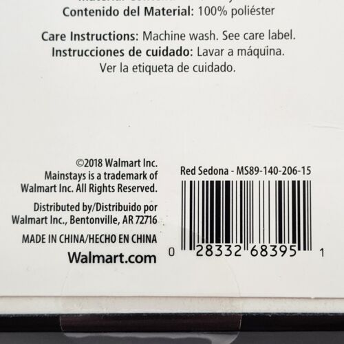 Red Sedona Fabric Tablecloth Kitchen Dining Room 60"x84" Mainstays